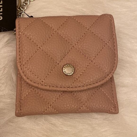 NWT Steve Madden Black Floral Purse w/ Matching Mini Pouch -l - Picture 10 of 16